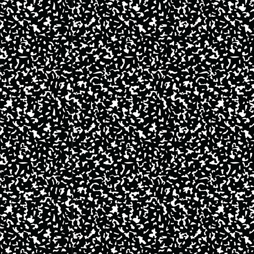 Black Composition Book Pattern Acrylic Sheets - CMB Pattern Acrylic